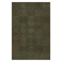 Dash & Albert Laux Textured Handmade Jute Rug in Green, on white