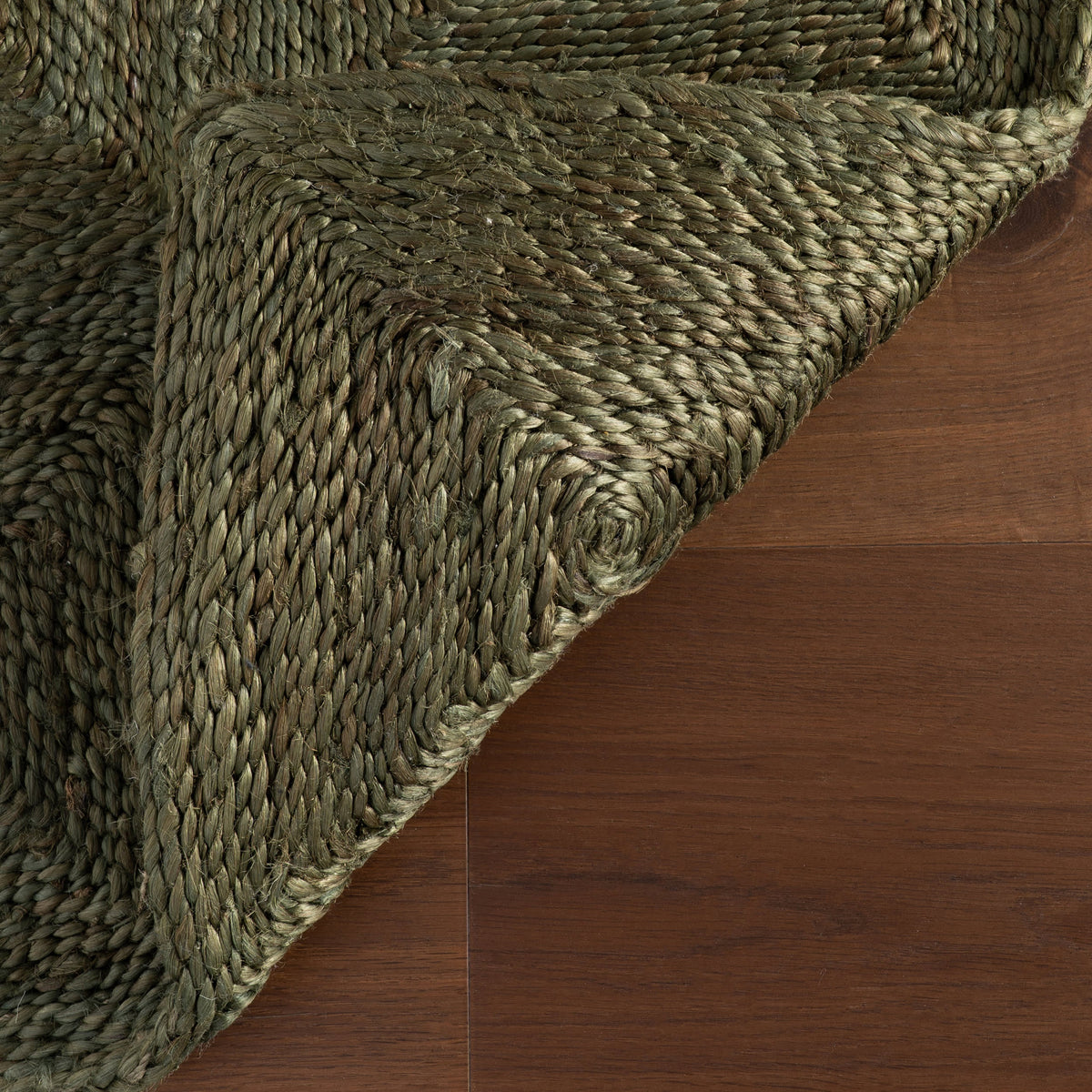 Dash & Albert Laux Textured Handmade Jute Rug in Green, photo 3