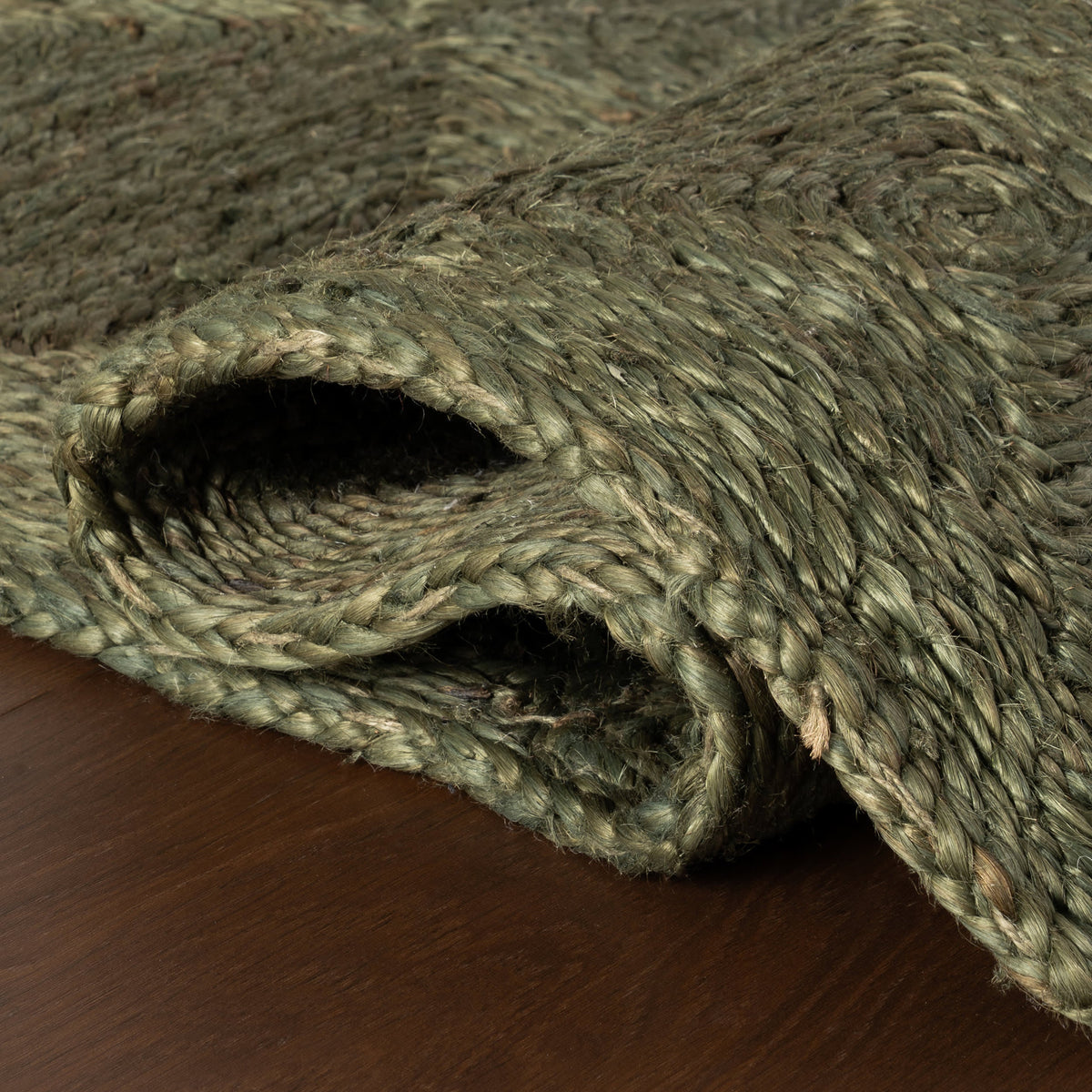 Dash & Albert Laux Textured Handmade Jute Rug in Green, photo 6