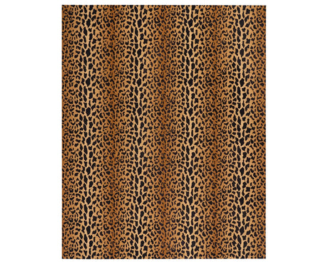 Leopard Hand Micro Hooked Wool Rug
