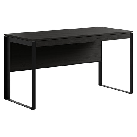 BDi Linea 6221 Desk in Charcoal Stained Ash, on white