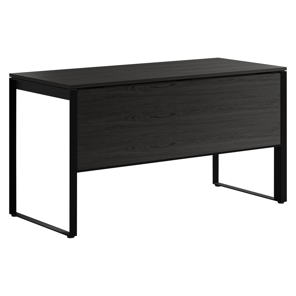 BDi Linea 6221 Desk in Charcoal Stained Ash, on white