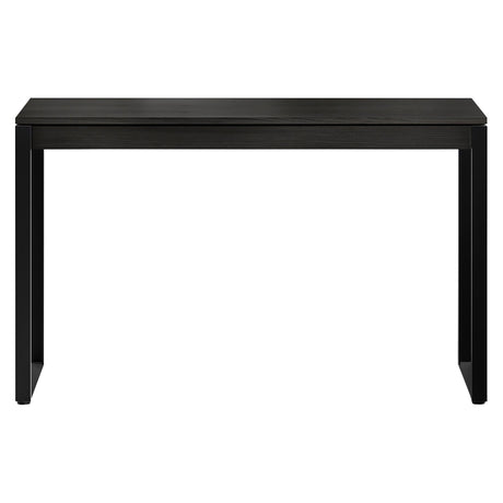 BDi Linea 6222 Console Desk in Charcoal Stained Ash, on white