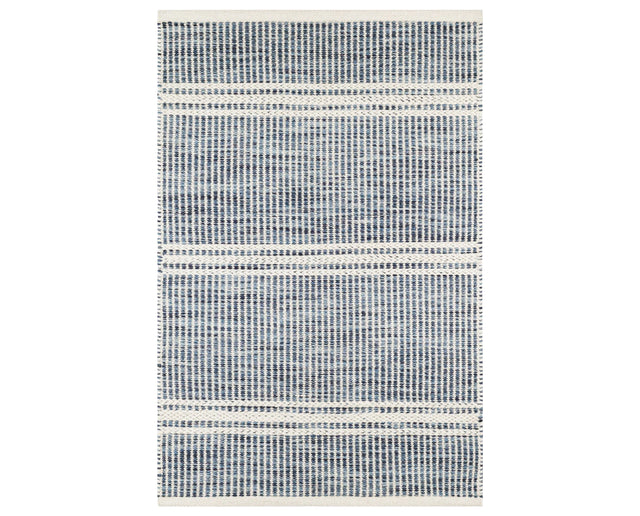 Rug with a Malta Handwoven pattern on a plain background