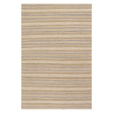 Dash & Albert Marn Striped Handmade Jute Rug in Sand, on white