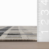 Dash & Albert Mesael Modern Plaid Indoor Rug in Blue, photo 6