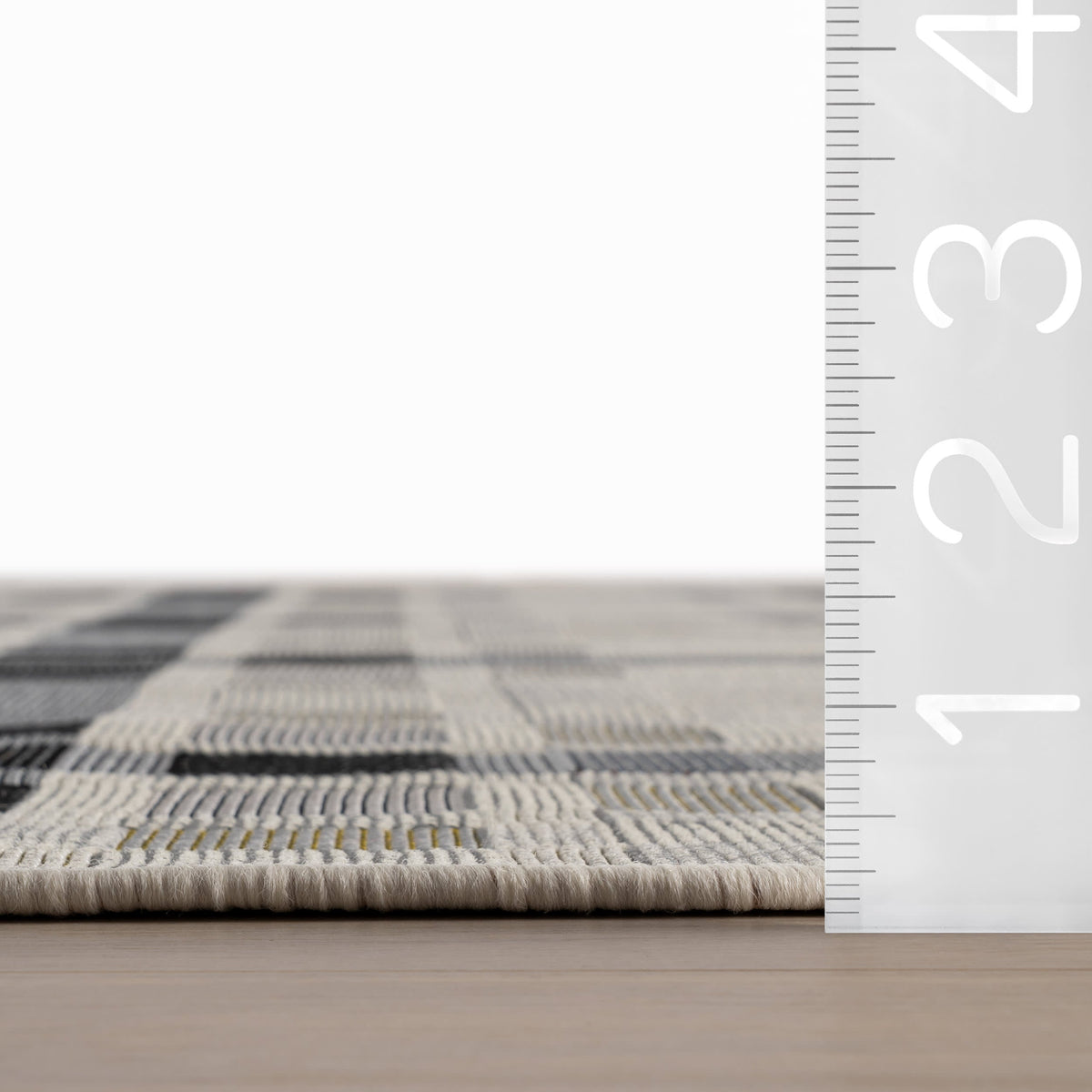 Dash & Albert Mesael Modern Plaid Indoor Rug in Blue, photo 6