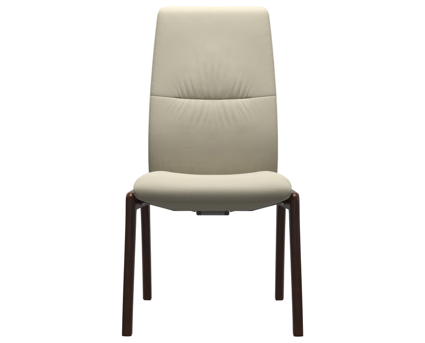 Mint | High Back Dining Chair with D100 Vertical Legs