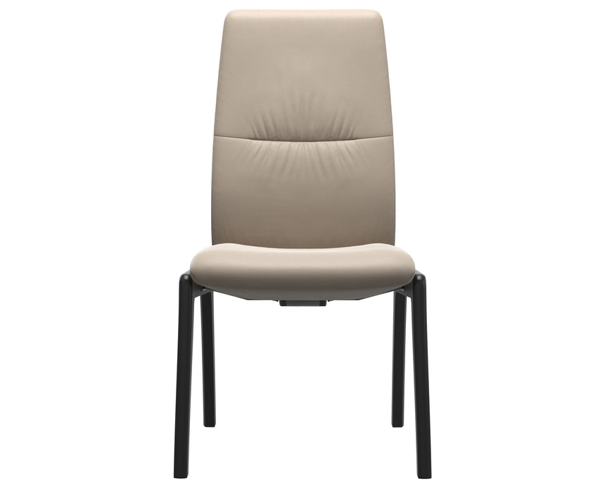 Mint | High Back Dining Chair with D100 Vertical Legs
