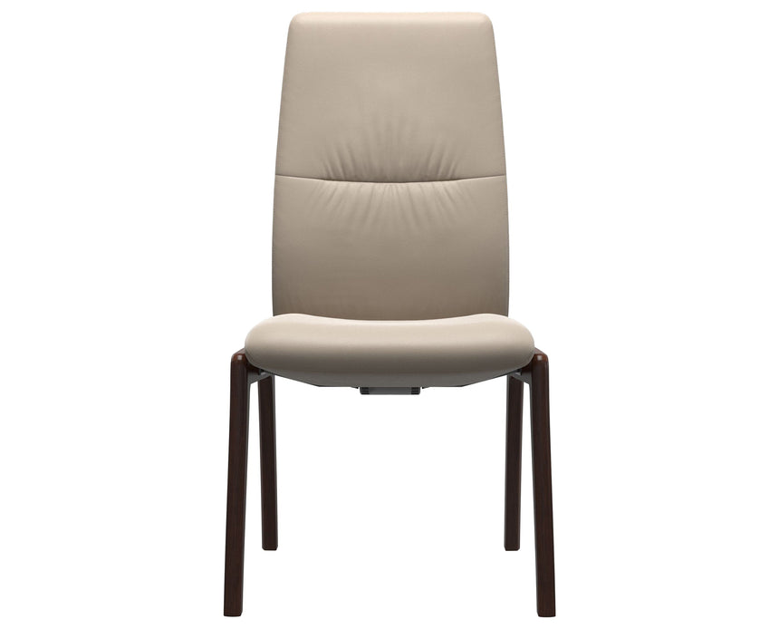 Mint | High Back Dining Chair with D100 Vertical Legs