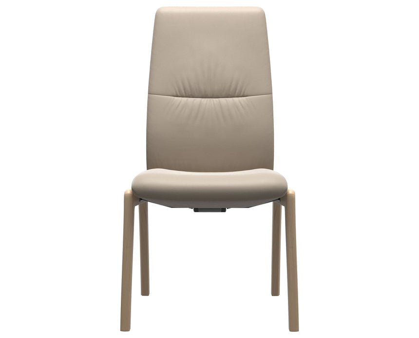 Mint | High Back Dining Chair with D100 Vertical Legs