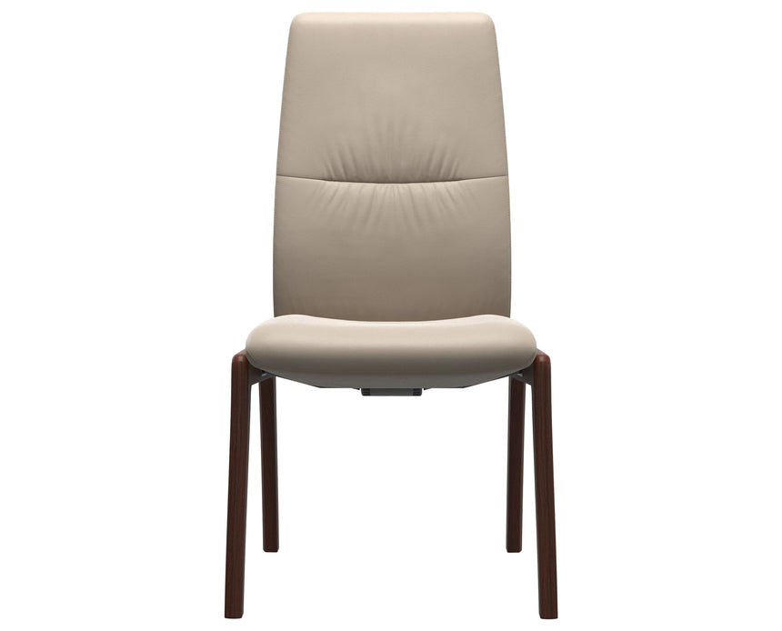 Mint | High Back Dining Chair with D100 Vertical Legs