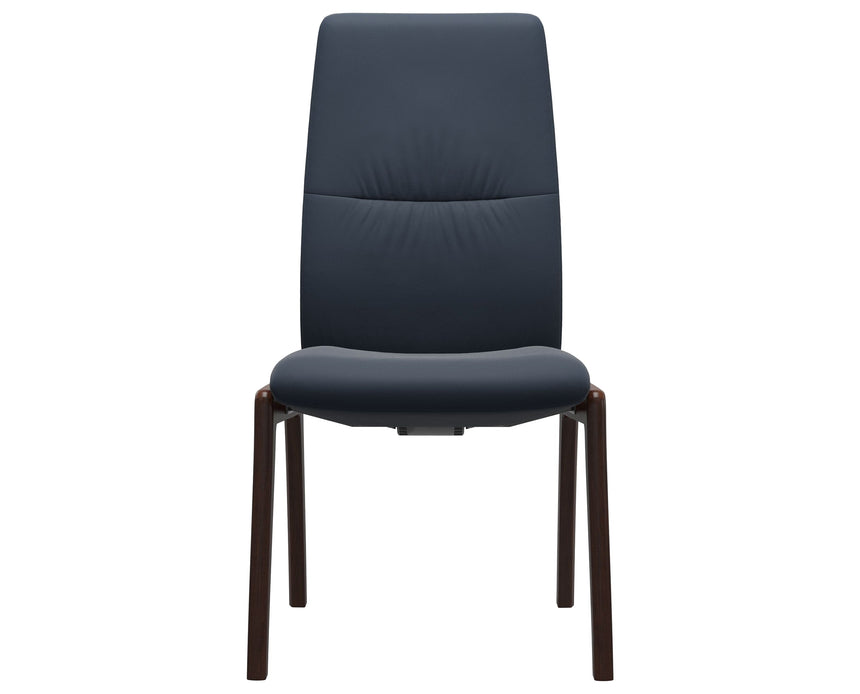 Mint | High Back Dining Chair with D100 Vertical Legs