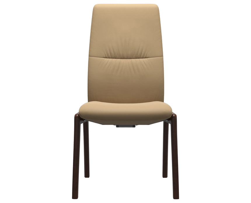 Mint | High Back Dining Chair with D100 Vertical Legs