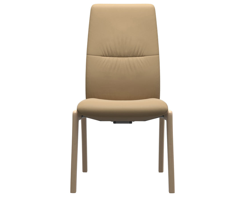 Mint | High Back Dining Chair with D100 Vertical Legs