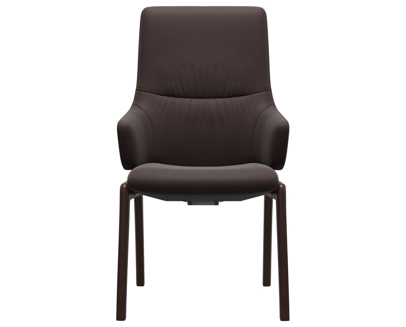 Mint | High Back Dining Chair with D100 Vertical Legs with Arms