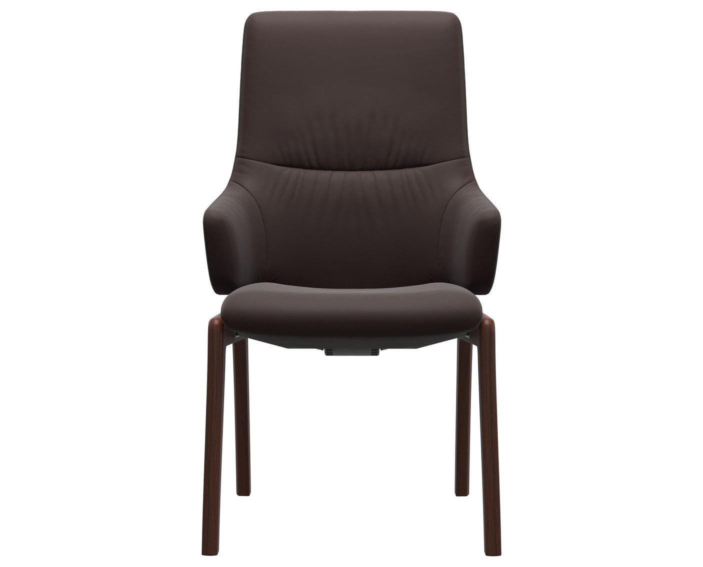 Mint | High Back Dining Chair with D100 Vertical Legs with Arms