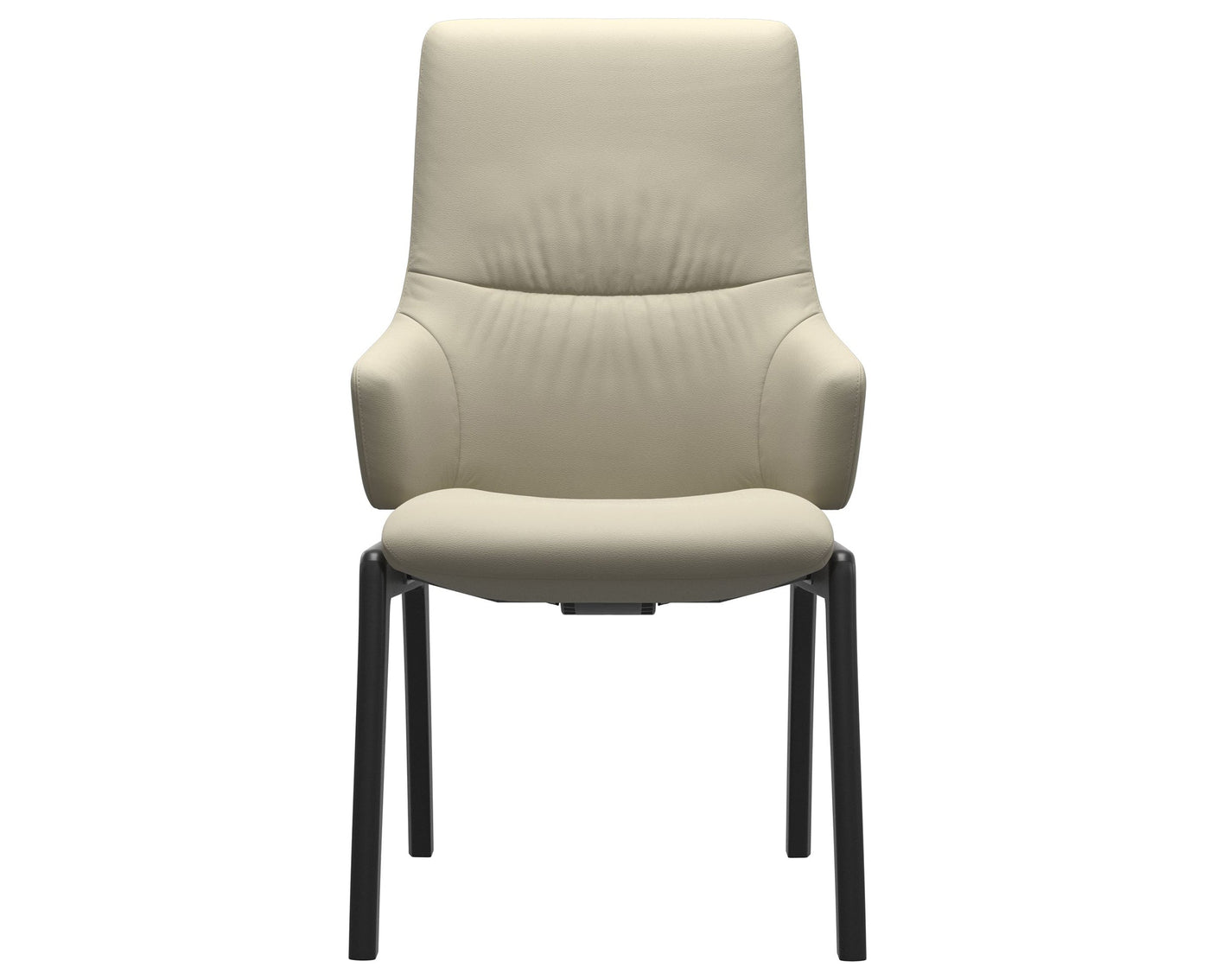 Mint | High Back Dining Chair with D100 Vertical Legs with Arms