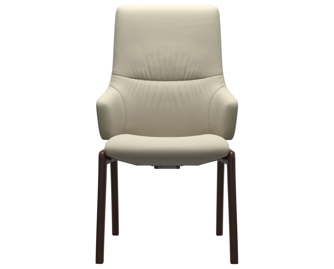 Mint | High Back Dining Chair with D100 Vertical Legs with Arms