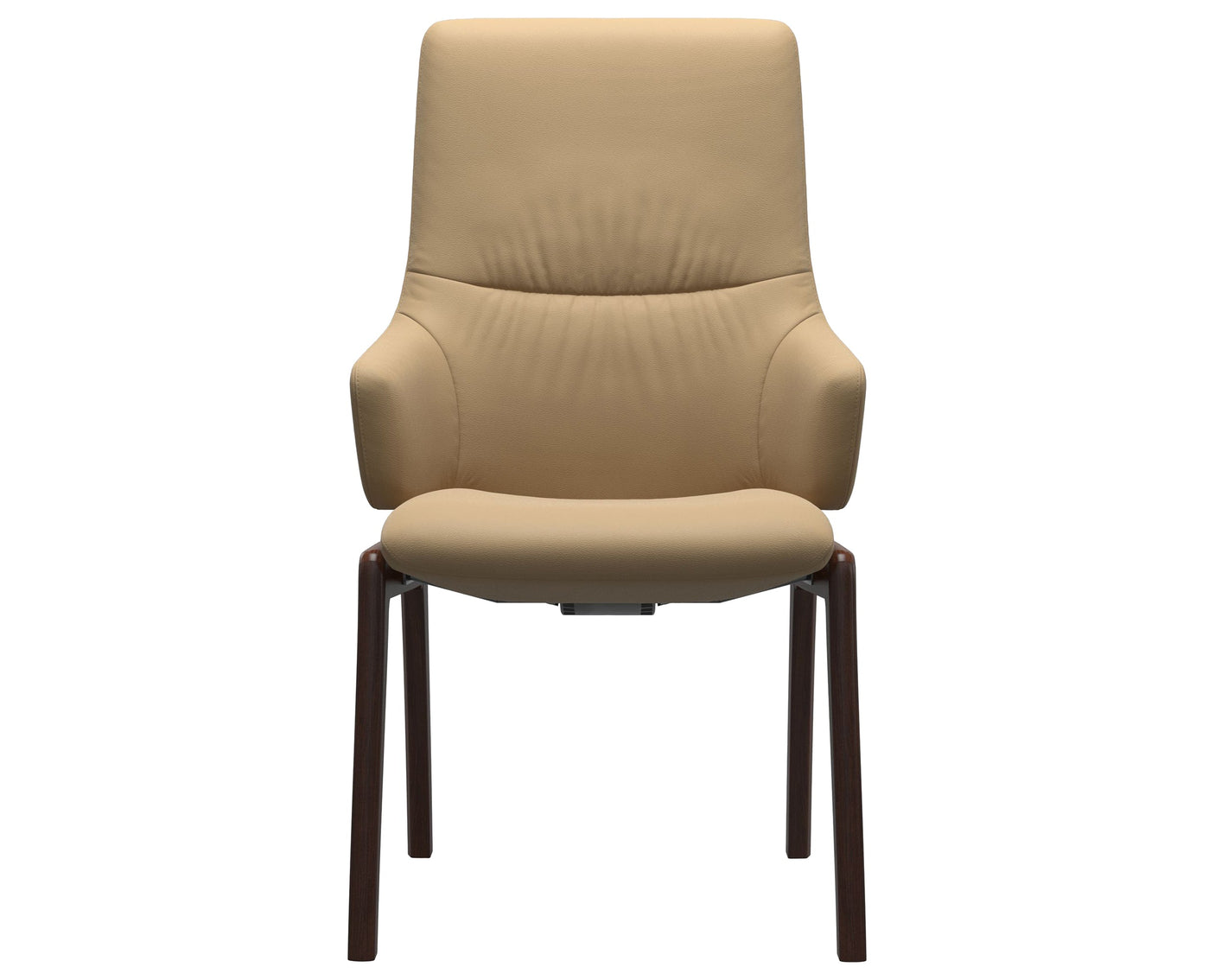 Mint | High Back Dining Chair with D100 Vertical Legs with Arms