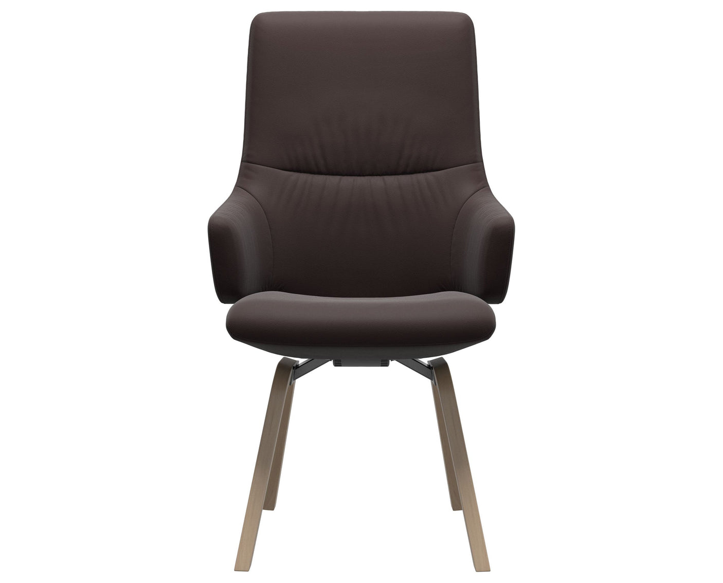 Mint | High Back Dining Chair with D200 Slanted Legs with Arms