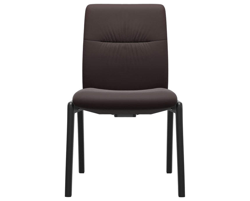 Mint | Low Back Dining Chair with D100 Vertical Legs