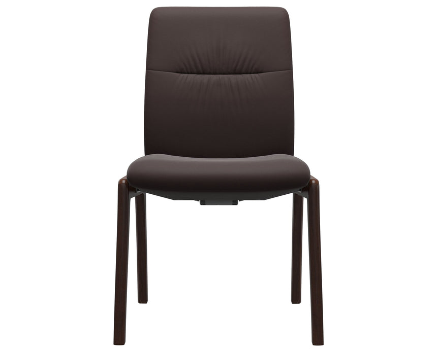 Mint | Low Back Dining Chair with D100 Vertical Legs