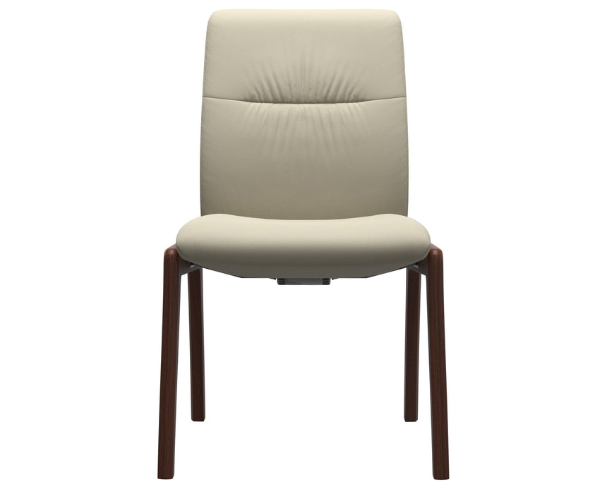 Mint | Low Back Dining Chair with D100 Vertical Legs