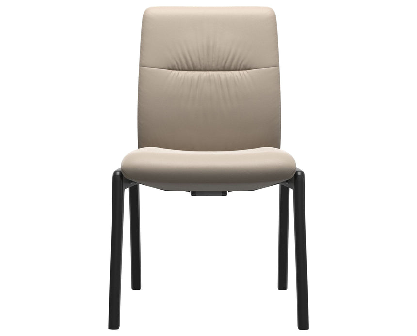 Mint | Low Back Dining Chair with D100 Vertical Legs