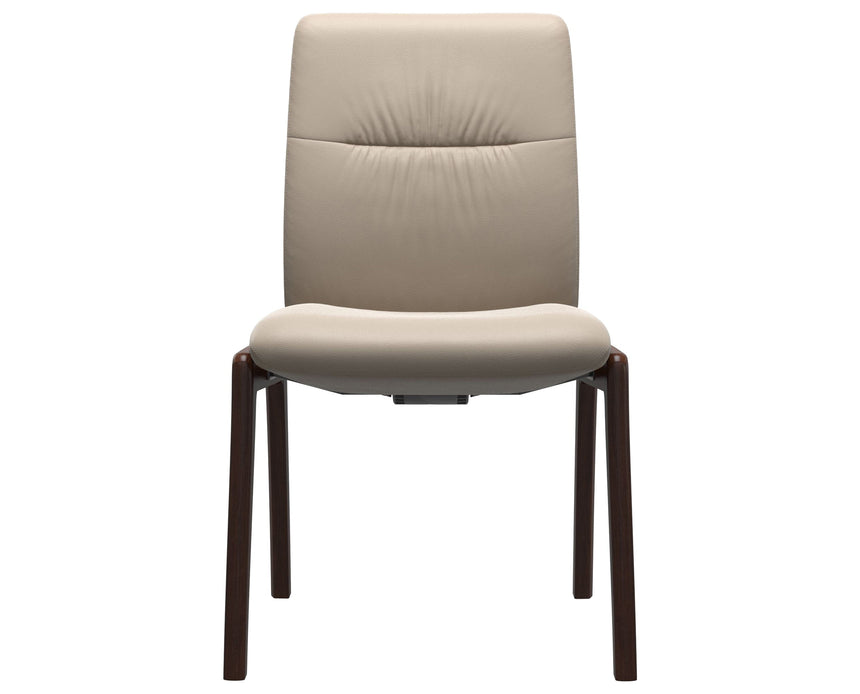 Mint | Low Back Dining Chair with D100 Vertical Legs