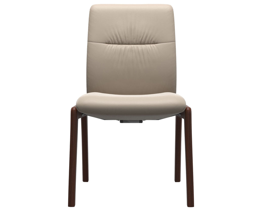 Mint | Low Back Dining Chair with D100 Vertical Legs