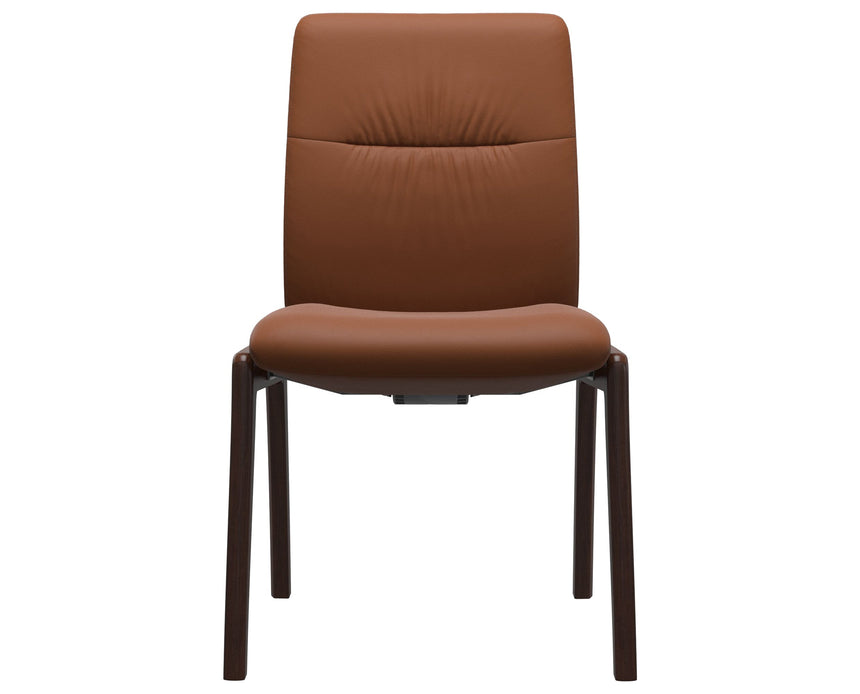 Mint | Low Back Dining Chair with D100 Vertical Legs