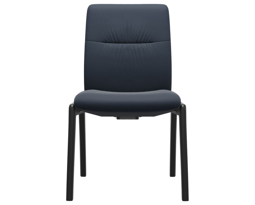 Mint | Low Back Dining Chair with D100 Vertical Legs