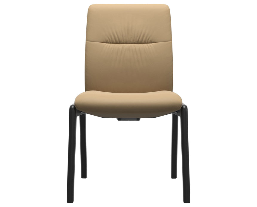 Mint | Low Back Dining Chair with D100 Vertical Legs