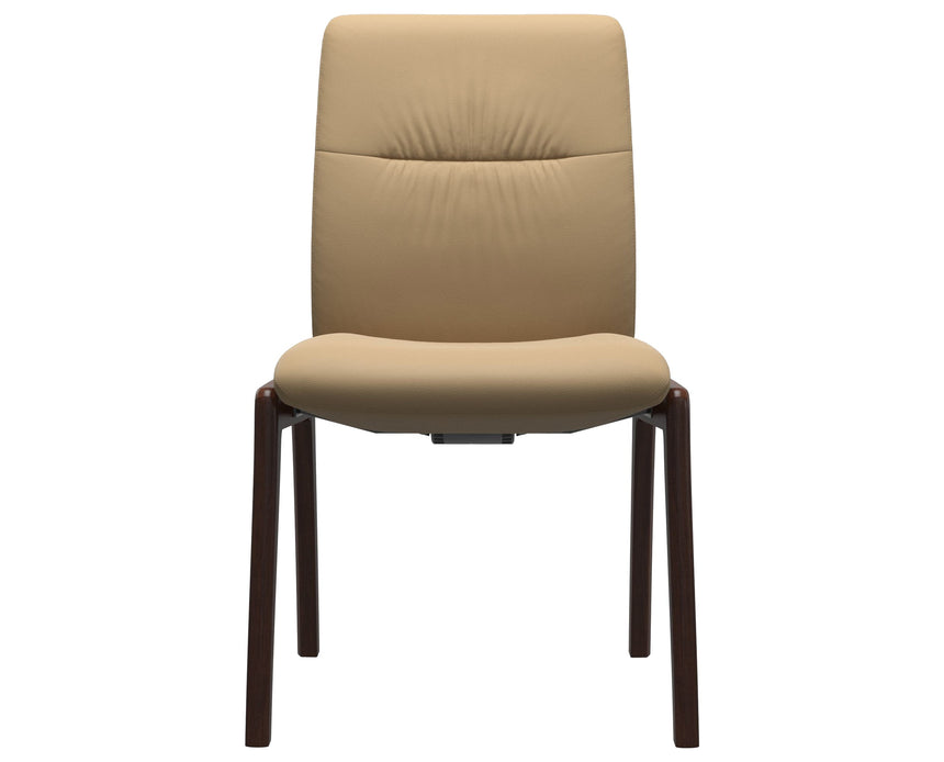 Mint | Low Back Dining Chair with D100 Vertical Legs
