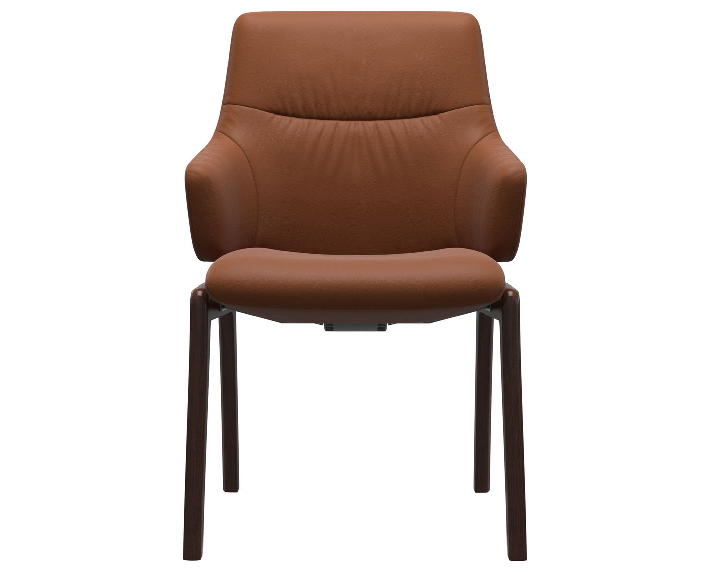Mint | Low Back Dining Chair with D100 Vertical Legs with Arms
