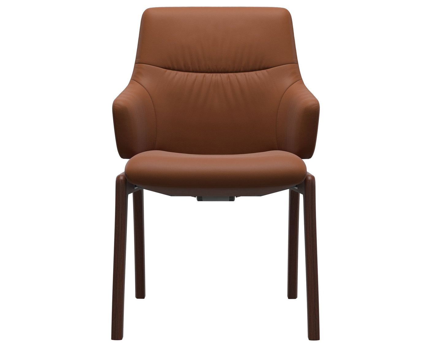Mint | Low Back Dining Chair with D100 Vertical Legs with Arms