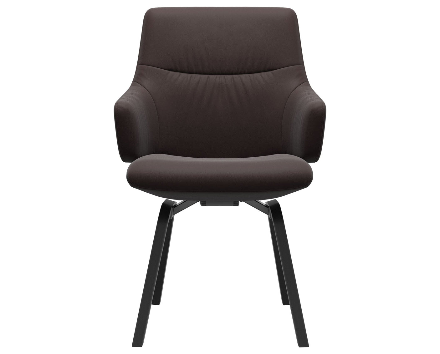 Mint | Low Back Dining Chair with D200 Slanted Legs with Arms