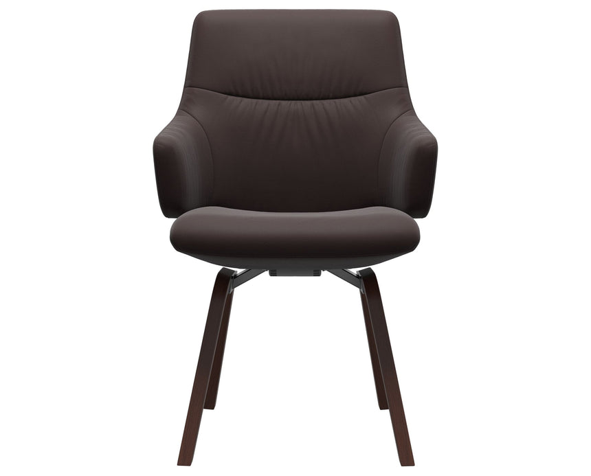Mint | Low Back Dining Chair with D200 Slanted Legs with Arms