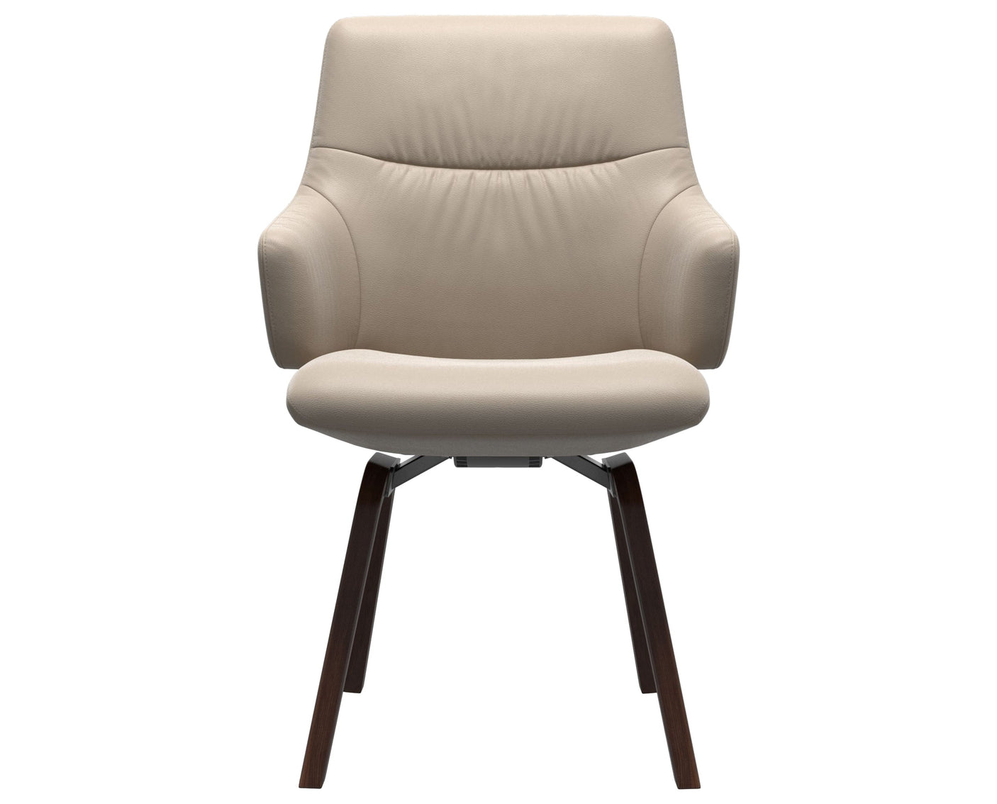 Mint | Low Back Dining Chair with D200 Slanted Legs with Arms