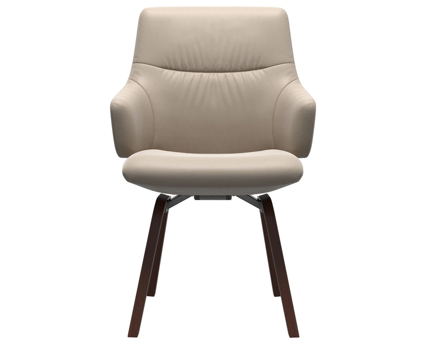 Mint | Low Back Dining Chair with D200 Slanted Legs with Arms