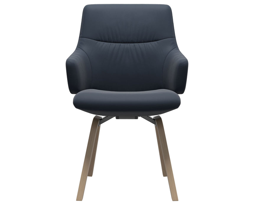 Mint | Low Back Dining Chair with D200 Slanted Legs with Arms