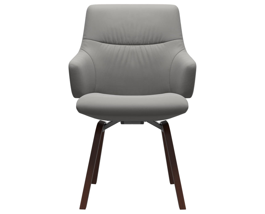 Mint | Low Back Dining Chair with D200 Slanted Legs with Arms