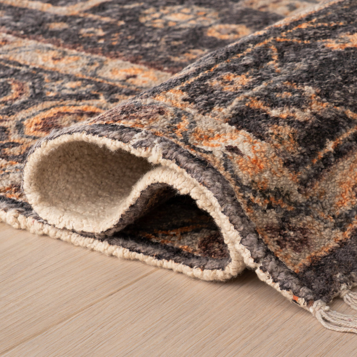 Dash & Albert Mire Vintage Handmade Cotton Rug in Eggplant, photo 6