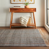 Dash & Albert Nare Striped Handmade Cotton Rug in Grey, photo 2