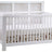 White Brushed Oak with White Bark Oak | Rustico Moderno 5-in-1 Convertible Crib Valley Ridge Furniture