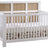 White Brushed Oak with Natural Oak | Rustico Moderno 5-in-1 Convertible Crib Valley Ridge Furniture