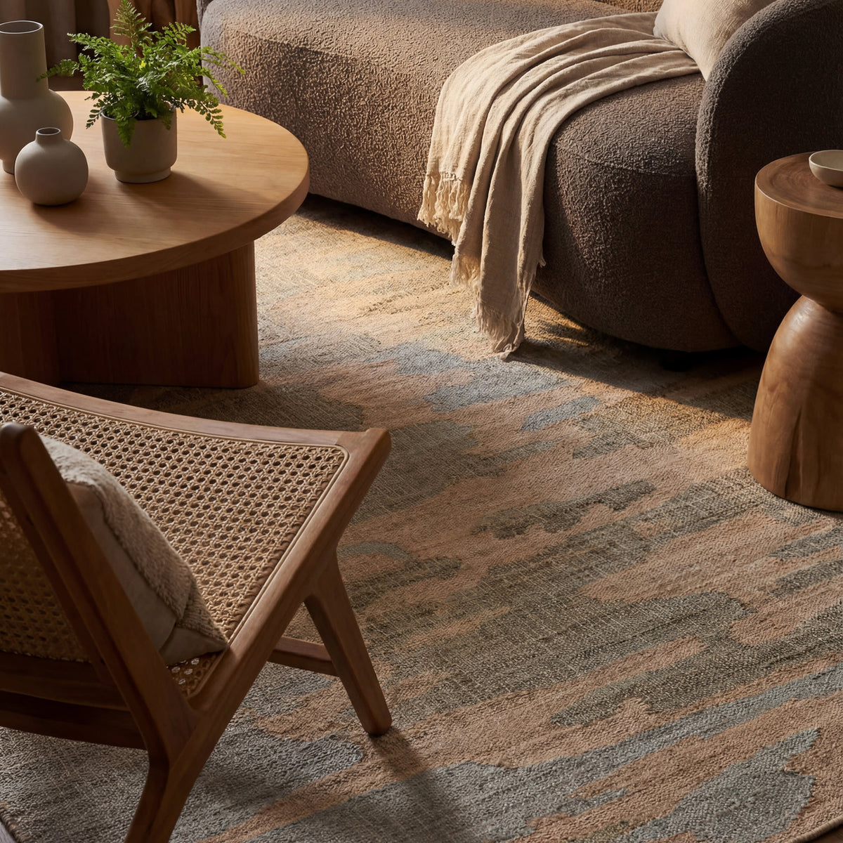 Dash & Albert Navi Textured Abstract Indoor Rug in Natural, photo 8