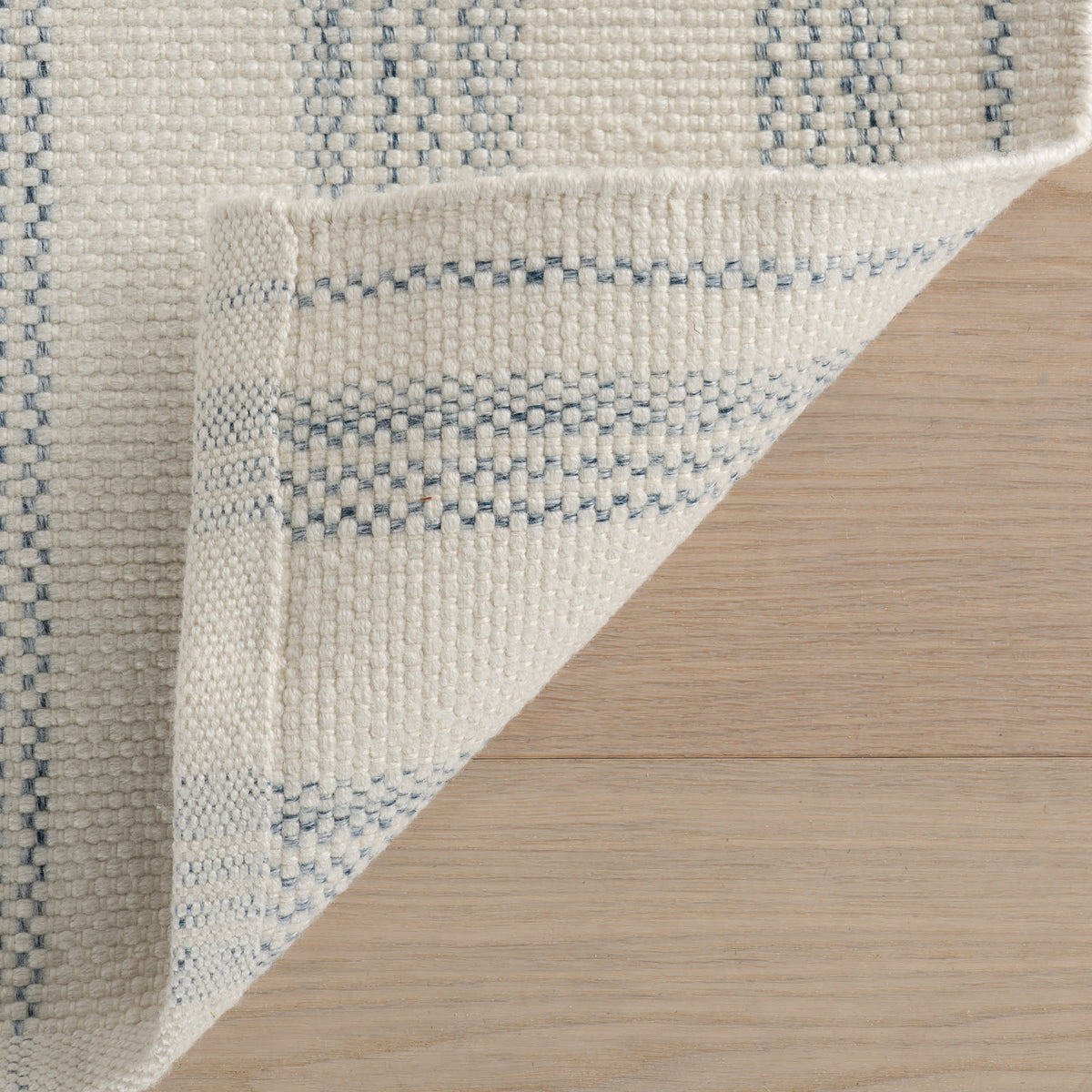 Dash & Albert Nexel Striped Farmhouse Rug in Blue, photo 3