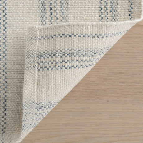 Dash & Albert Nexel Striped Farmhouse Rug in Blue, photo 3